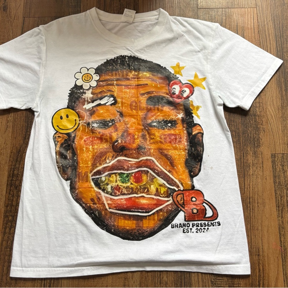 Art Class White Short Sleeve Tee with Graphic Design